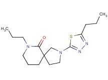 7-propyl-2-(5-propyl-1,3,4-thiadiazol-2-yl)-2,7-diazaspiro[4.5]decan-6-one
