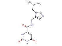 N-[(1-isobutyl-1H-imidazol-5-yl)methyl]-2,6-dioxo-1,2,3,6-tetrahydropyrimidine-4-carboxamide