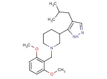 1-(2,6-dimethoxybenzyl)-3-(4-isobutyl-1H-pyrazol-5-yl)piperidine
