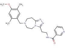 N-{2-[7-(4-methoxy-2,5-dimethylbenzyl)-6,7,8,9-tetrahydro-5H-[1,2,4]triazolo[4,3-d][1,4]diazepin-3-yl]ethyl}nicotinamide