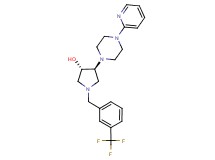 (3S*,4S*)-4-[4-(2-pyridinyl)-1-piperazinyl]-1-[3-(trifluoromethyl)benzyl]-3-pyrrolidinol