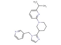 2-isopropyl-6-{3-[1-(3-pyridinylmethyl)-1H-imidazol-2-yl]-1-piperidinyl}pyridine