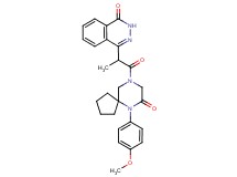 4-{2-[6-(4-methoxyphenyl)-7-oxo-6,9-diazaspiro[4.5]dec-9-yl]-1-methyl-2-oxoethyl}-1(2H)-phthalazinone