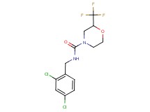 N-(2,4-dichlorobenzyl)-2-(trifluoromethyl)morpholine-4-carboxamide