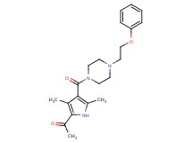 1-(3,5-dimethyl-4-{[4-(2-phenoxyethyl)-1-piperazinyl]carbonyl}-1H-pyrrol-2-yl)ethanone