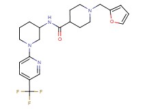 1-(2-furylmethyl)-N-{1-[5-(trifluoromethyl)-2-pyridinyl]-3-piperidinyl}-4-piperidinecarboxamide