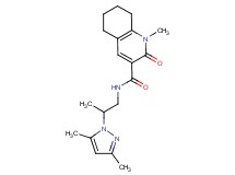 N-[2-(3,5-dimethyl-1H-pyrazol-1-yl)propyl]-1-methyl-2-oxo-1,2,5,6,7,8-hexahydroquinoline-3-carboxamide