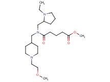 methyl 5-([(1-ethyl-2-pyrrolidinyl)methyl]{[1-(2-methoxyethyl)-4-piperidinyl]methyl}amino)-5-oxopentanoate