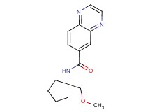 N-[1-(methoxymethyl)cyclopentyl]quinoxaline-6-carboxamide