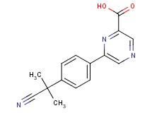 6-[4-(1-cyano-1-methylethyl)phenyl]pyrazine-2-carboxylic acid