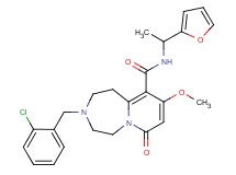 3-(2-chlorobenzyl)-N-[1-(2-furyl)ethyl]-9-methoxy-7-oxo-1,2,3,4,5,7-hexahydropyrido[1,2-d][1,4]diazepine-10-carboxamide