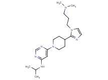 6-(4-{1-[3-(dimethylamino)propyl]-1H-imidazol-2-yl}piperidin-1-yl)-N-isopropylpyrimidin-4-amine