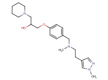 1-[4-({methyl[2-(1-methyl-1H-pyrazol-4-yl)ethyl]amino}methyl)phenoxy]-3-(1-piperidinyl)-2-propanol