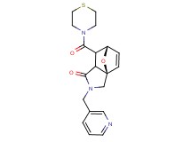 (3aR*,6S*)-2-(pyridin-3-ylmethyl)-7-(thiomorpholin-4-ylcarbonyl)-2,3,7,7a-tetrahydro-3a,6-epoxyisoindol-1(6H)-one
