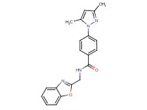 N-(1,3-benzoxazol-2-ylmethyl)-4-(3,5-dimethyl-1H-pyrazol-1-yl)benzamide