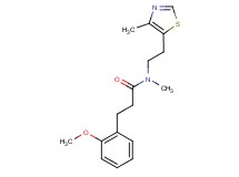 3-(2-methoxyphenyl)-N-methyl-N-[2-(4-methyl-1,3-thiazol-5-yl)ethyl]propanamide
