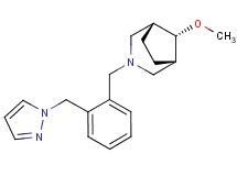 (8-syn)-8-methoxy-3-[2-(1H-pyrazol-1-ylmethyl)benzyl]-3-azabicyclo[3.2.1]octane