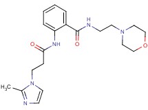 2-{[3-(2-methyl-1H-imidazol-1-yl)propanoyl]amino}-N-(2-morpholin-4-ylethyl)benzamide