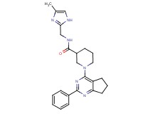 N-[(4-methyl-1H-imidazol-2-yl)methyl]-1-(2-phenyl-6,7-dihydro-5H-cyclopenta[d]pyrimidin-4-yl)-3-piperidinecarboxamide
