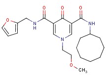 N-cyclooctyl-N'-(2-furylmethyl)-1-(2-methoxyethyl)-4-oxo-1,4-dihydro-3,5-pyridinedicarboxamide