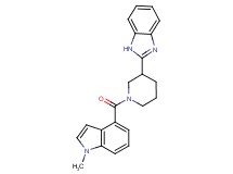 2-{1-[(1-methyl-1H-indol-4-yl)carbonyl]-3-piperidinyl}-1H-benzimidazole
