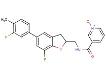 N-{[7-fluoro-5-(3-fluoro-4-methylphenyl)-2,3-dihydro-1-benzofuran-2-yl]methyl}nicotinamide 1-oxide