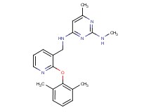 N~4~-{[2-(2,6-dimethylphenoxy)pyridin-3-yl]methyl}-N~2~,6-dimethylpyrimidine-2,4-diamine