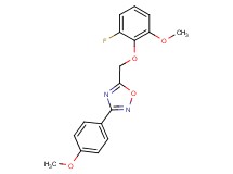 5-[(2-fluoro-6-methoxyphenoxy)methyl]-3-(4-methoxyphenyl)-1,2,4-oxadiazole