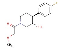 (3S*,4S*)-4-(4-fluorophenyl)-1-(methoxyacetyl)piperidin-3-ol