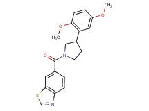 6-{[3-(2,5-dimethoxyphenyl)-1-pyrrolidinyl]carbonyl}-1,3-benzothiazole