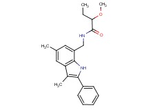 N-[(3,5-dimethyl-2-phenyl-1H-indol-7-yl)methyl]-2-methoxybutanamide