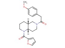 (4aR*,8aS*)-1-(2-furoyl)-6-[(4-methoxyphenyl)acetyl]decahydro-1,6-naphthyridine