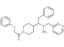 N-methyl-2-phenyl-1-{1-[(phenylthio)acetyl]-4-piperidinyl}-N-(3-pyridinylmethyl)ethanamine