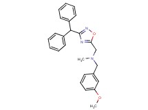 1-[3-(diphenylmethyl)-1,2,4-oxadiazol-5-yl]-N-(3-methoxybenzyl)-N-methylmethanamine
