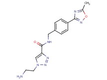 1-(2-aminoethyl)-N-[4-(5-methyl-1,2,4-oxadiazol-3-yl)benzyl]-1H-1,2,3-triazole-4-carboxamide