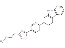 2-{5-[3-(2-methoxyethyl)-1,2,4-oxadiazol-5-yl]pyridin-2-yl}-2,3,4,9-tetrahydro-1H-beta-carboline