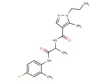 N-{2-[(4-fluoro-2-methylphenyl)amino]-1-methyl-2-oxoethyl}-5-methyl-1-propyl-1H-pyrazole-4-carboxamide