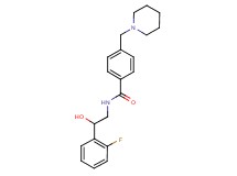 N-[2-(2-fluorophenyl)-2-hydroxyethyl]-4-(piperidin-1-ylmethyl)benzamide