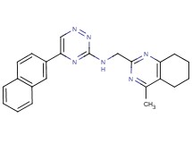 N-[(4-methyl-5,6,7,8-tetrahydro-2-quinazolinyl)methyl]-5-(2-naphthyl)-1,2,4-triazin-3-amine