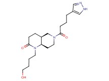 (4aS*,8aR*)-1-(4-hydroxybutyl)-6-[4-(1H-pyrazol-4-yl)butanoyl]octahydro-1,6-naphthyridin-2(1H)-one