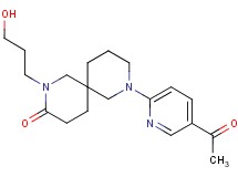 8-(5-acetyl-2-pyridinyl)-2-(3-hydroxypropyl)-2,8-diazaspiro[5.5]undecan-3-one