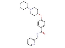 4-[(1-cyclohexyl-4-piperidinyl)oxy]-N-(2-pyridinylmethyl)benzamide
