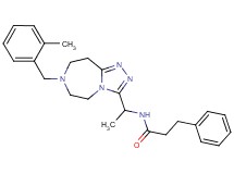 N-{1-[7-(2-methylbenzyl)-6,7,8,9-tetrahydro-5H-[1,2,4]triazolo[4,3-d][1,4]diazepin-3-yl]ethyl}-3-phenylpropanamide