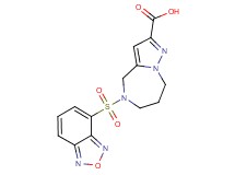 5-(2,1,3-benzoxadiazol-4-ylsulfonyl)-5,6,7,8-tetrahydro-4H-pyrazolo[1,5-a][1,4]diazepine-2-carboxylic acid