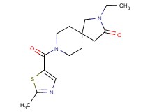 2-ethyl-8-[(2-methyl-1,3-thiazol-5-yl)carbonyl]-2,8-diazaspiro[4.5]decan-3-one