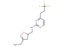 N-[(3-ethyl-4,5-dihydroisoxazol-5-yl)methyl]-4-(3,3,3-trifluoropropyl)pyrimidin-2-amine