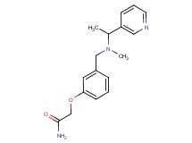 2-(3-{[methyl(1-pyridin-3-ylethyl)amino]methyl}phenoxy)acetamide