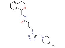 N-(3,4-dihydro-1H-isochromen-1-ylmethyl)-4-{5-[(4-methyl-1-piperidinyl)methyl]-1H-tetrazol-1-yl}butanamide