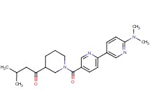 1-(1-{[6'-(dimethylamino)-2,3'-bipyridin-5-yl]carbonyl}piperidin-3-yl)-3-methylbutan-1-one