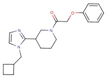 3-[1-(cyclobutylmethyl)-1H-imidazol-2-yl]-1-(phenoxyacetyl)piperidine